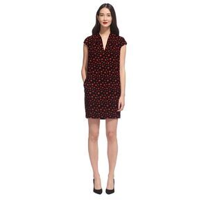 Whistles Paige Eclipse Print Dress - Red Multi 2